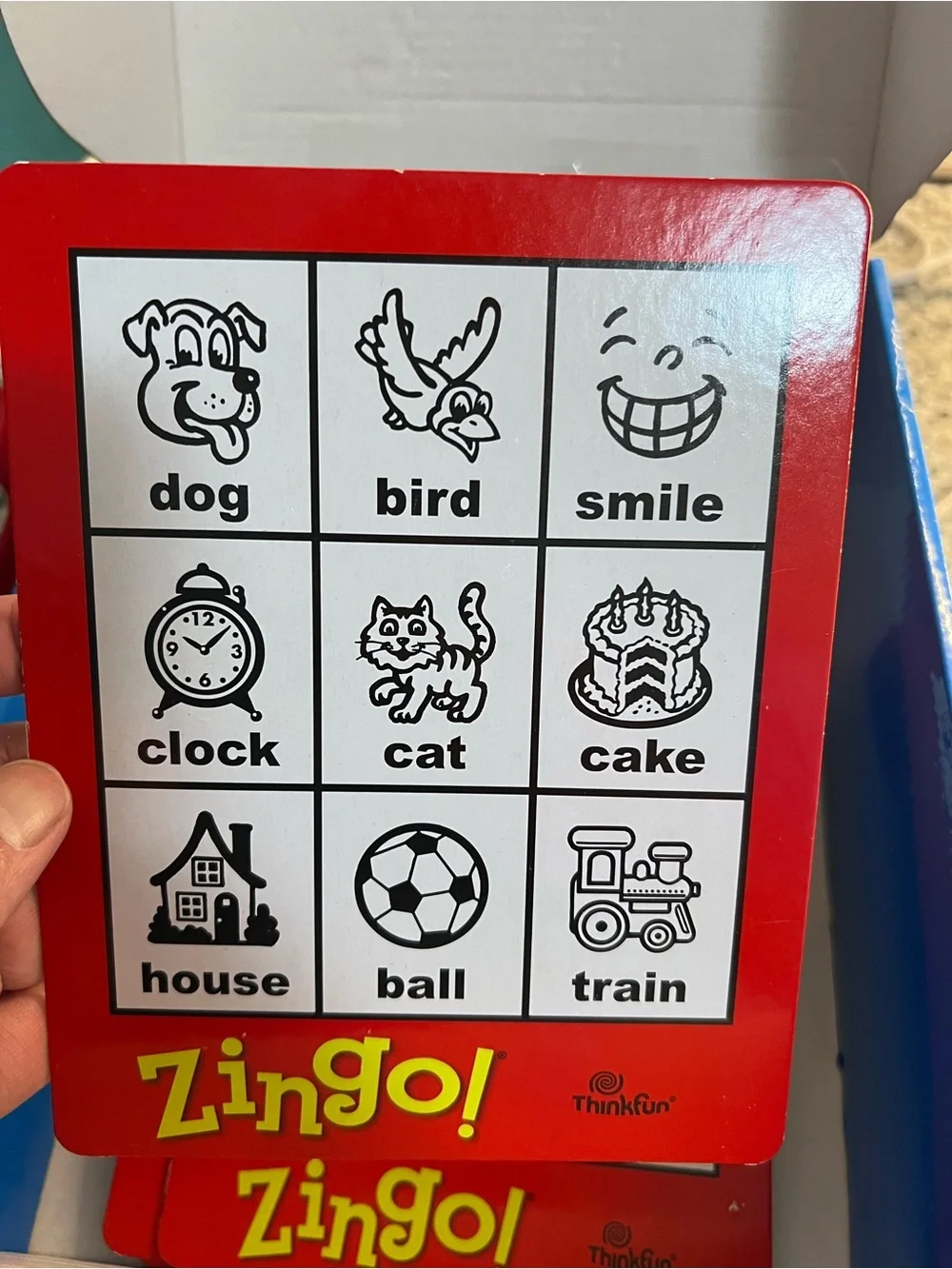 ThinkFun Zingo! Bingo Board Game Red Classic Kids Matching Game Complete